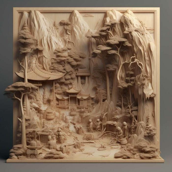 نموذج ثلاثي الأبعاد لآلة CNC 3D Art 